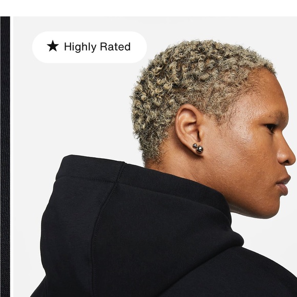 Nike Sportswear Club Fleece Black Sweater Size Small - Picture 2 of 5